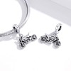 925 Sterling Silver Motorcycle Charms for Original 3mm Bracelets Accessories