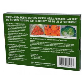 PeakFresh Fresh Peak Food Storage Produce Bags 12" x 16" {10 Bags count}