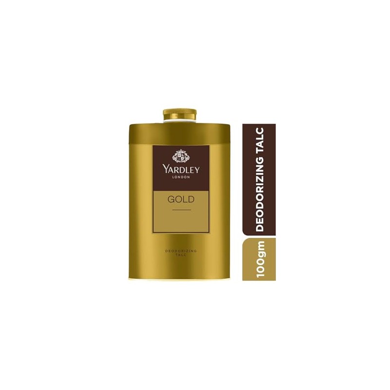 Yardley London Gold Deodorizing Talc Talcum Powder Men 100gm by