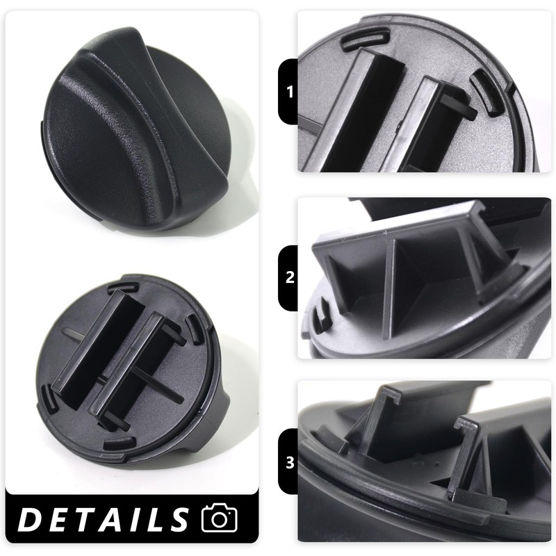 GYOFFULL 2186494B Refrigerator Water Filter Cap Black Compatible with Whirlpool