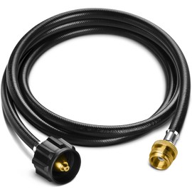 PatioGem Propane Hose, 6ft Propane Tank Hose, Propane Adapter Hose, Propane Hose Adapter 1lb to 20lb, Propane Grill Hose fit for Weber/Coleman/Blackstone Grill, Buddy Heater, Smoker, Camping Stove1