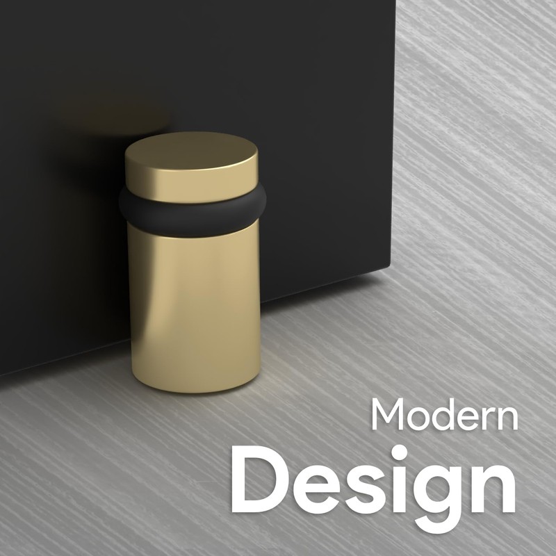 MEGA HANDLES Floor Door Stopper - Gold Door Stopper Quickly