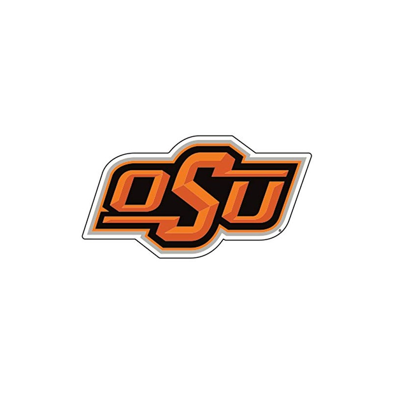 Oklahoma State Decal (ORG/BLK OSU DECAL (3''4''6''12''18''), 4 in)