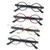 MODFANS 4 Pack Round 1.5 Reading Glasses Women Men,Retro Matte