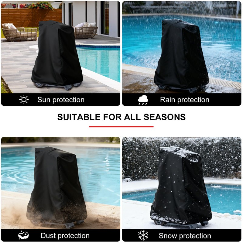 Pool Cleaner Caddy Cover,Waterproof and Dustproof Robotic Pool Cleaner Cover,