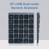 28 Keys Wireless Numeric Keyboard Financial Accounting Office Keyboard BT+USB