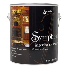 Sashco SYM-1-SA Satin Symphony Interior Clear Coat, 1 gal Can