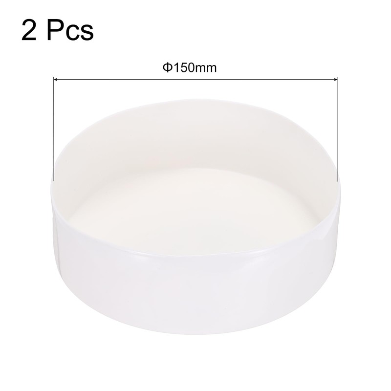 sourcing map 2pcs Rubber End Caps 150mm(6 Inch) ID Vinyl