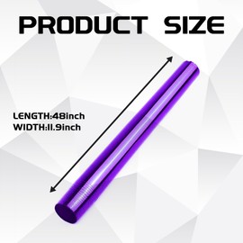 UZZH Car Headlight Tail Light Tint Film, 11.88×48 Inch Self-Adhesive Tint Film Brake Lights Fog Lights Taillight Vinyl Wrap Protector Film Sticker, Decoration Accessories for Cars, Trucks (Purple)