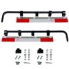 IBESTWOLF Pair Black Straight Bar Mud Flap Hanger Bracket Kit