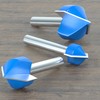 1/4 Inch Shank 90 Degree V Groove Router Bit Double