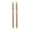 TOVINANNA 2pcs Double-ended Leopard Eyebrow Pencil Brush Dark Makeup Tool