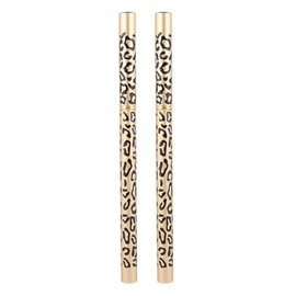 TOVINANNA 2pcs Double-ended Leopard Eyebrow Pencil Brush Dark Makeup Tool for Natural Brows Easy to Use Suitable for Personal and Professional Applications Random Style