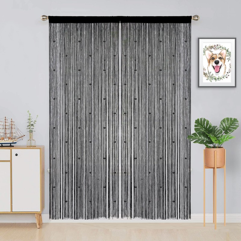 YIIBAII Beaded Curtain Beaded Curtains for Doorways Crystals Suitable for