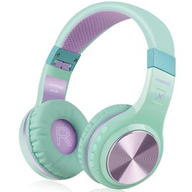 Riwbox - Auriculares Bluetooth XBT-80 plegables estéreo inalámbricos Bluetooth sobre la oreja con micrófono y control de volumen, auriculares inalámbricos y con cable para PC/teléfonos