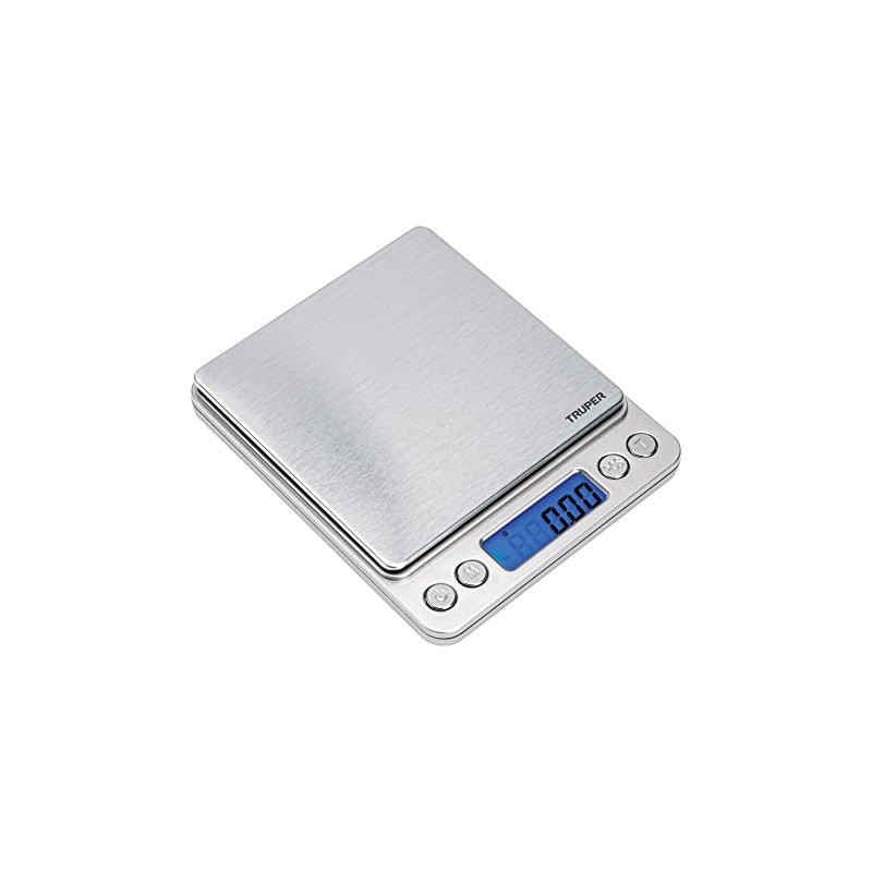Truper BASE-05B, Báscula digital de precisión capacidad 500g apagado automático