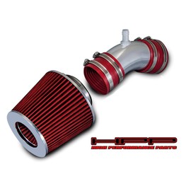 High Performance Parts Short Ram Air Intake Kit & Red Filter Combo Compatible for 2006-2008 Hyundai Sonata 3.3L V6 Engine