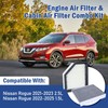 Engine Air Filter & Cabin Air Filter Combo Kit Compatible