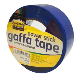 ProSolve 50mm x 50m Waterproof Gaffa Tape Roll - Gaffa Cloth Tape for Multipurpose Use (1, BLUE)