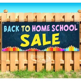 Back To Home School Special Banner 13 oz | Non-Fabric | Heavy-Duty Vinyl Single-Sided With Metal Grommets