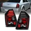 AmeriLite L.E.D Taillights Black for Chrysler 300/300C - Passenger and