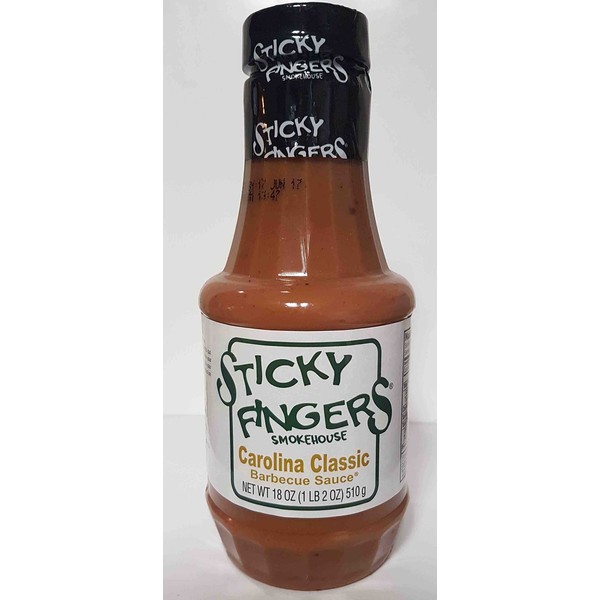 Sticky Fingers Carolina Classic Barbecue Sauce, 18 Ounce