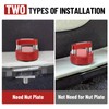 Racewill 8PCS Red Hard Top Quick Removal Fastener Thumb Screws