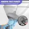 LGHHOMW Toilet Brush and Plunger Set, Toilet Plunger and Holder
