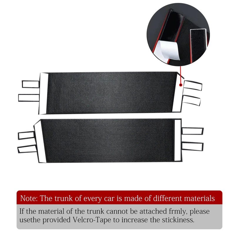 Frencstr Rear Trunk Organizer Side Divider Sticker fit for 2016-2021