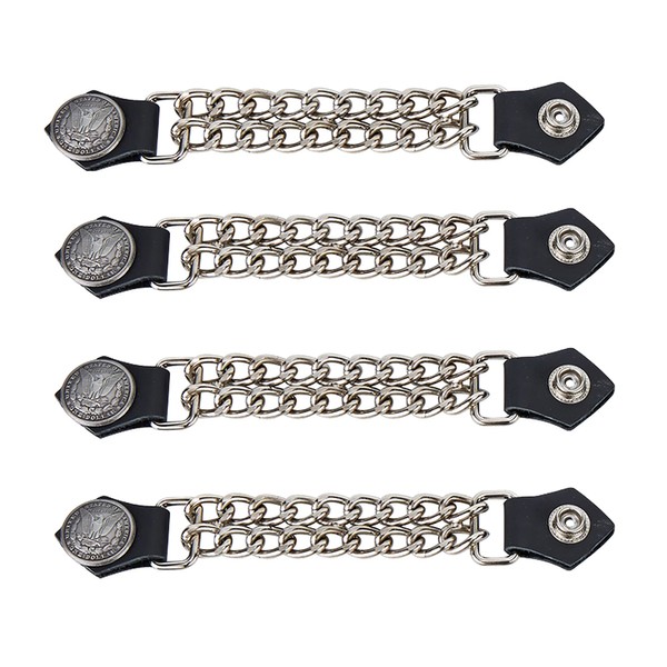 Dream Apparel Faux Leather Motorcycle Vest Extender for Men Biker