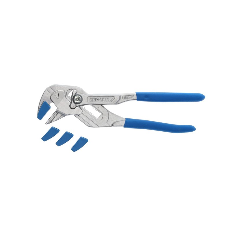 GEDORE Pliers wrench set with protective jaws, Clamping width to