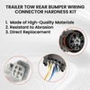 YCLL Trailer Tow Rear Bumper Wiring Connector Harness Kit Fits
