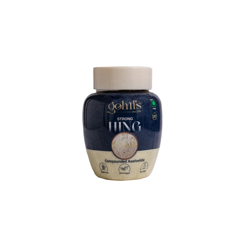 Gohil's Gluten Free Asafoetida Powder 100gm, Strong Hing|Onion Garlic Substitute