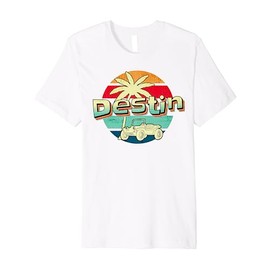 Destin Florida Retro Dune Buggy Fun Beach Vacation Gift Premium T-Shirt