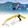 Swimming Snorkel Reduced Drag Silicone Swimming Breathing Tube with Adjustable