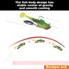 Lanzunn Fishing Lures Set, 5 Pieces, Soft Bait with Spinner
