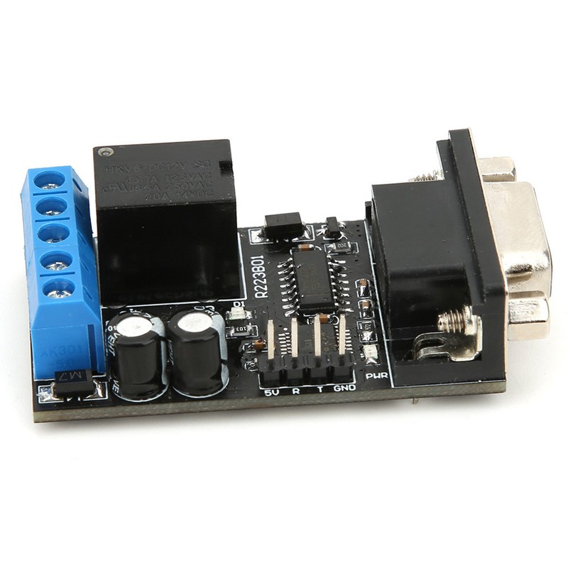 RS232 Delay Relay Module 1 Channel Serial Port UART Multifunctional