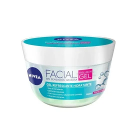 Gel Facial Refrescante NIVEA con Ácido Hialurónico 200 ml – Hidratación Profunda y Frescura Instantánea
