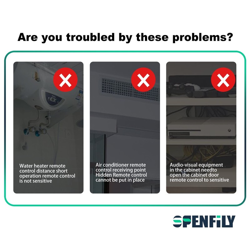 SPENFiLY IR Remote Extender for-Repeaters Extender Infrared Remote Control White