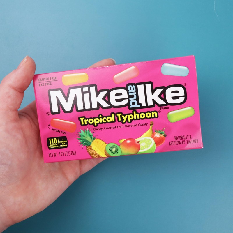 Mike and Ike Tropical Typhoon Theater Boxes, Assorted Fruit Chews