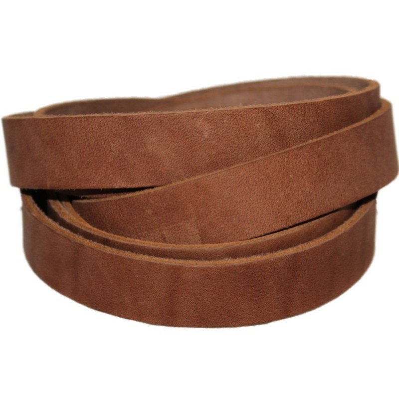 TOFL Leather Strap Medium Brown ¾ Inch Wide 72 Inches