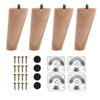 INMOZATA Wooden Furniture Feet, Pack of 4, 10 cm Table