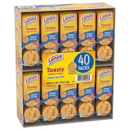 La'nce Toasty Peanut Butter Sandwich Crackers, 1.29 oz., 40 pk.