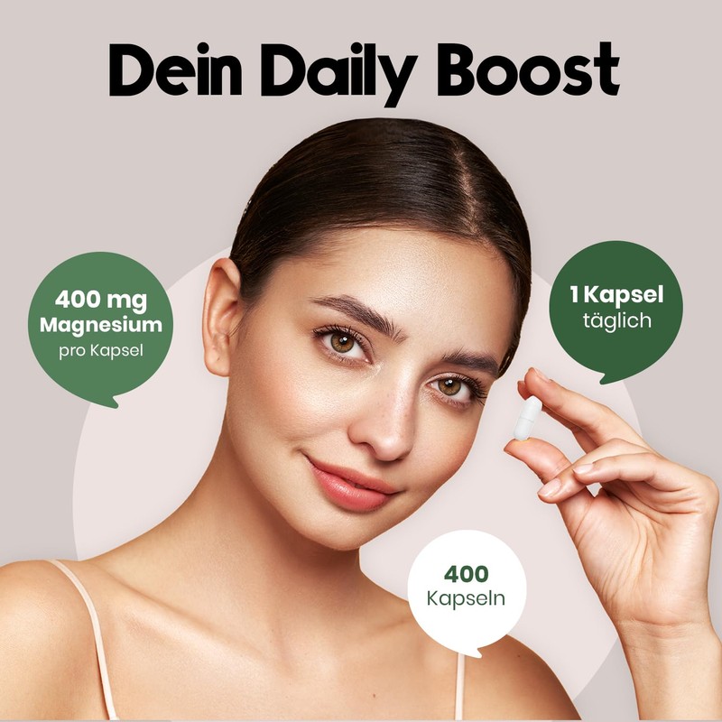 Magnesium 400 mg Capsules - 400 Capsules - 400 mg
