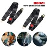 4 Set Seat Belt 2 Point Adjustable Retractable Car Single