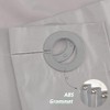 No Hook Extra Wide Shower Curtain,Polyester Fabric Shower Curtain Liner