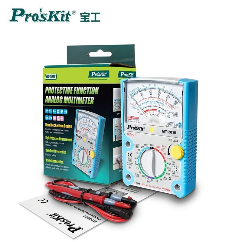 ProsKit MT-2019 Protective Function Analog Multimeter Safety Standard Professional Ohm
