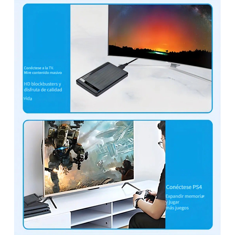 Jeeyee Carcasa De Disco Duro Caja Case Externo Portátil Usb