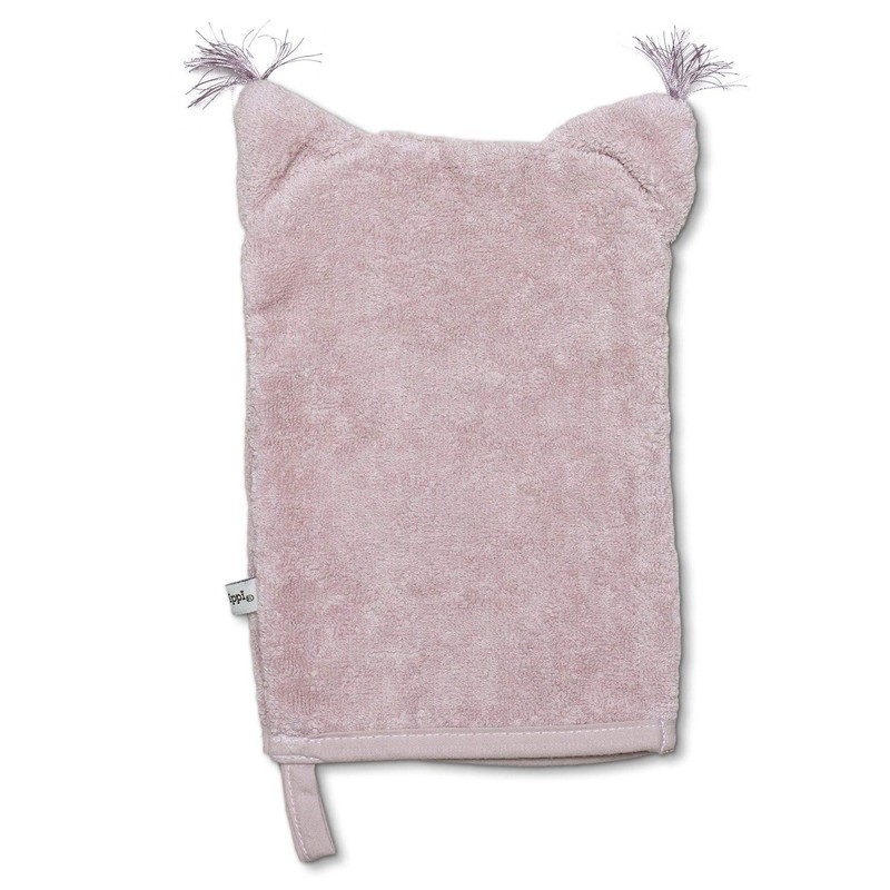 Pippi 100% Organic Cotton Wash Cloth, lightpink