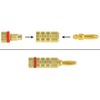 Poppstar 20x High End Banana Plug (3-piece plug), Bananas for